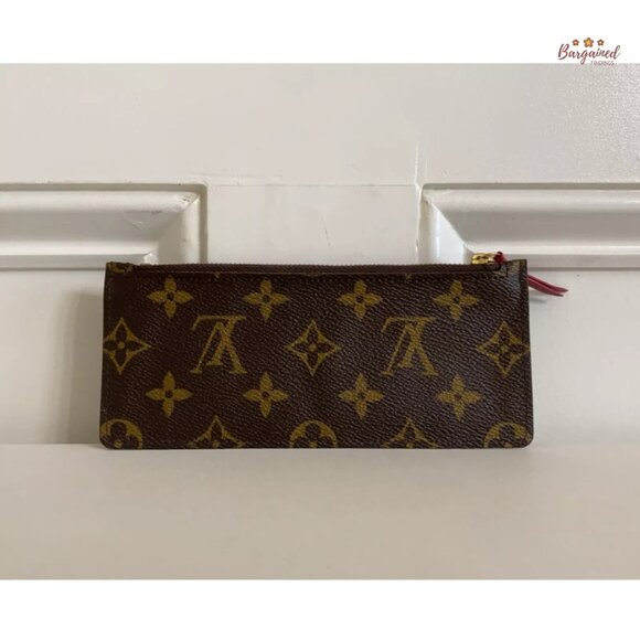 Authentic Louis Vuitton Monogram Coated Canvas Josephine Wallet Zippered Insert - Picture 3 of 10